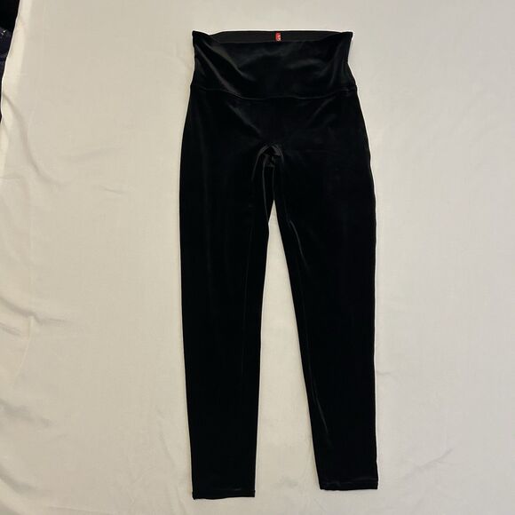Spanx Velvet Leggings High Waisted Black - Size XL - Picture 3 of 11